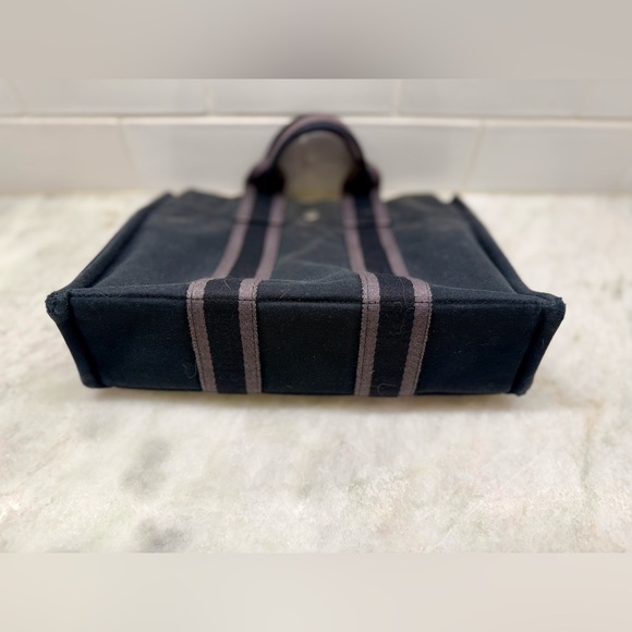 SOLD HERMES Vintage Unisex Y2K 100% Cotton Canvas Fourre Tout PM (Mini Tote) - Picture 8 of 16